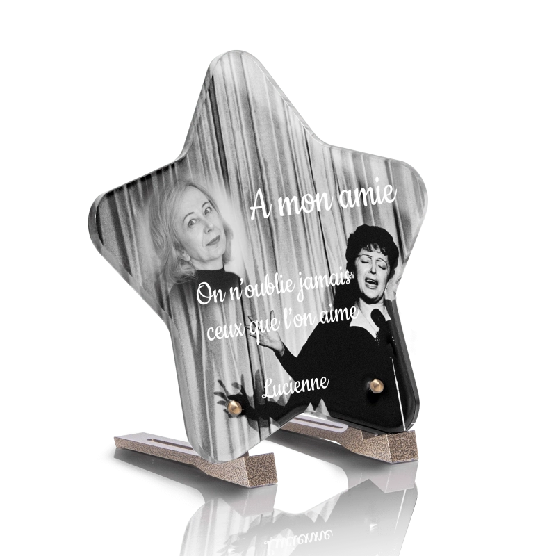 Plaque Funéraire Etoile Édith Piaf