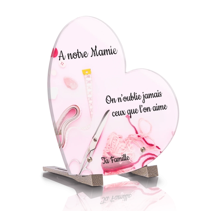 Plaque Tombale Couture 2 Coeur Plaque Tombale Couture 2 Coeur