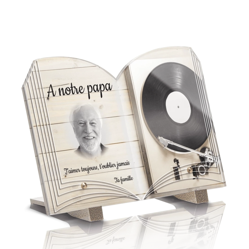 Plaque Funéraire Livre Vinyle Plaque Funéraire Livre Vinyle