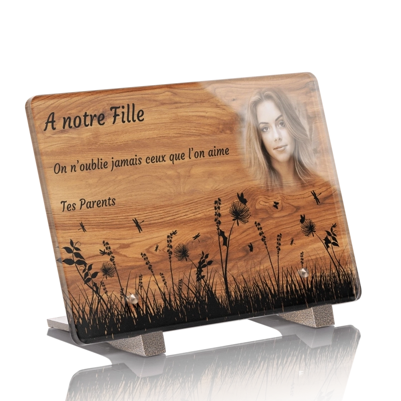 Plaque Funéraire Bois Chêne Champ Plaque Funéraire Bois Chêne Champ