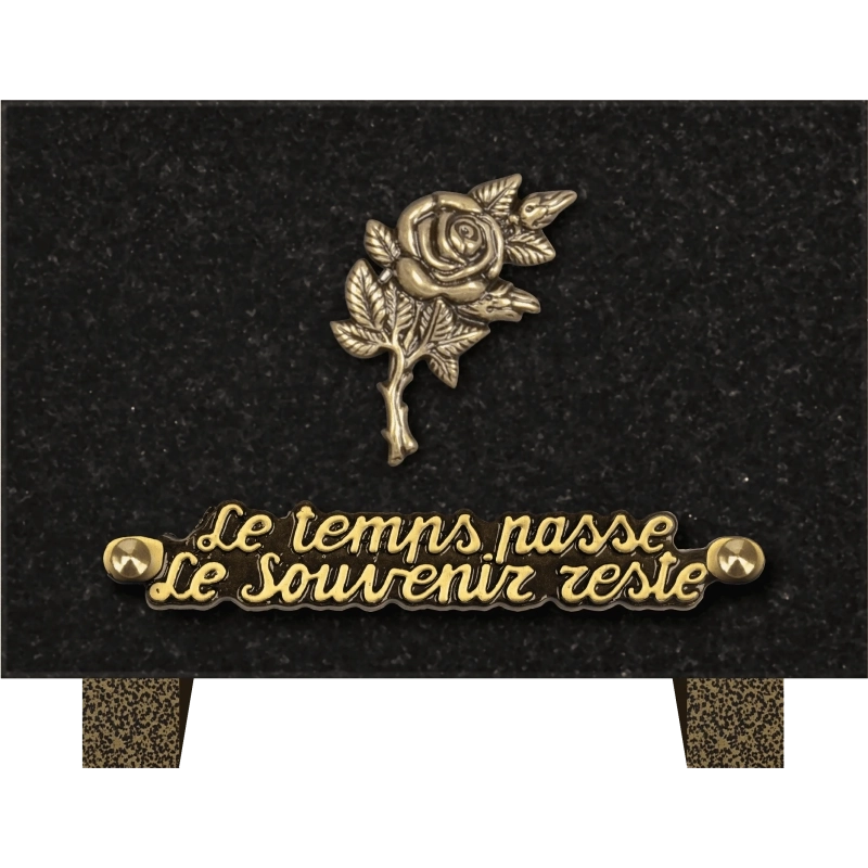 Plaque funéraire granit Rose 2 18x12 cm (petit) Plaque funéraire granit Rose 2 18x12 cm (petit)