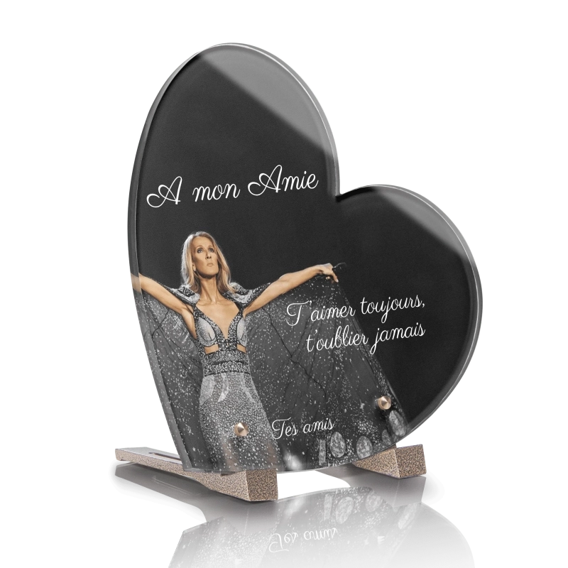 Plaque Cimetière Coeur Céline Dion Plaque Cimetière Coeur Céline Dion