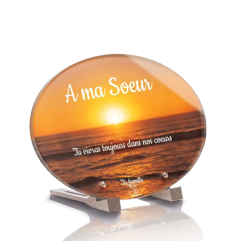 Plaque Funéraire Ovale Soleil Plaque Funéraire Ovale Soleil