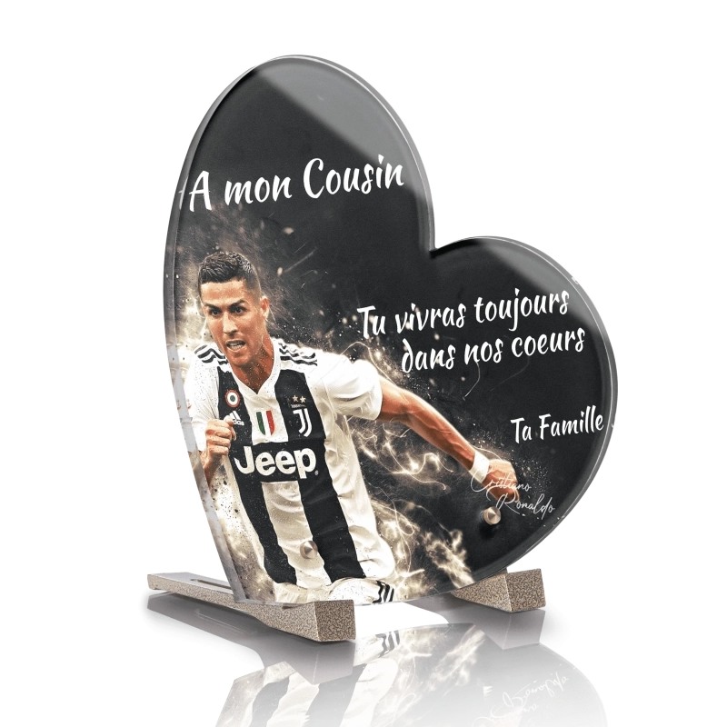 Plaque Tombale Cristiano Ronaldo Coeur