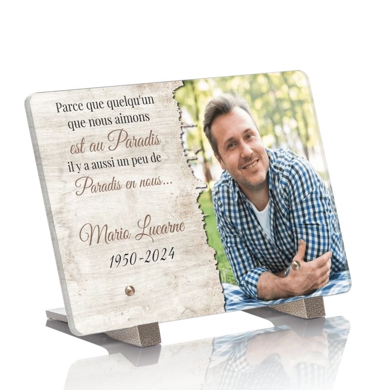 Plaque Funéraire Portrait Bois Plaque Funéraire Portrait Bois