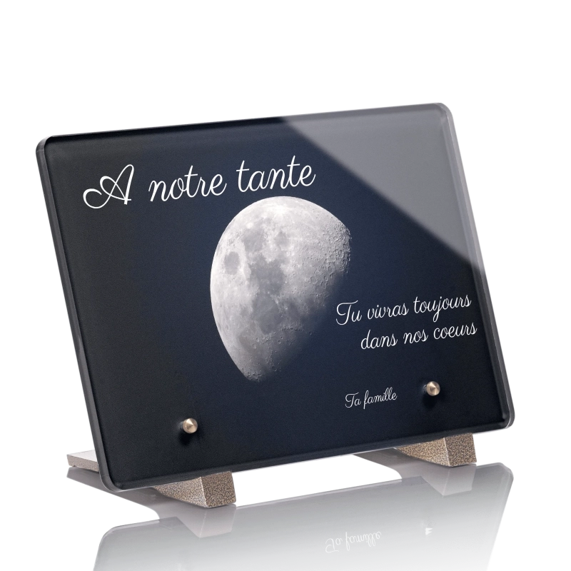 Plaque Funéraire Originale Lune