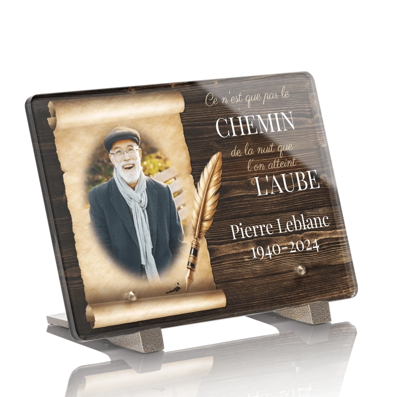 Plaque Funéraire Portrait Parchemin Plaque Funéraire Portrait Parchemin