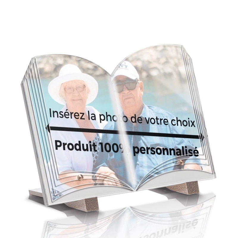Plaque Funéraire Livre 100% personnalisée Plaque Funéraire Livre 100% personnalisée