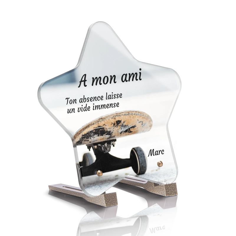 Plaque Funéraire Etoile Skate Plaque Funéraire Etoile Skate