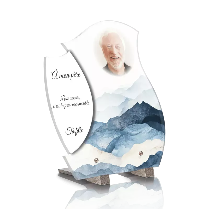 Plaque Funéraire Design Montagne Design