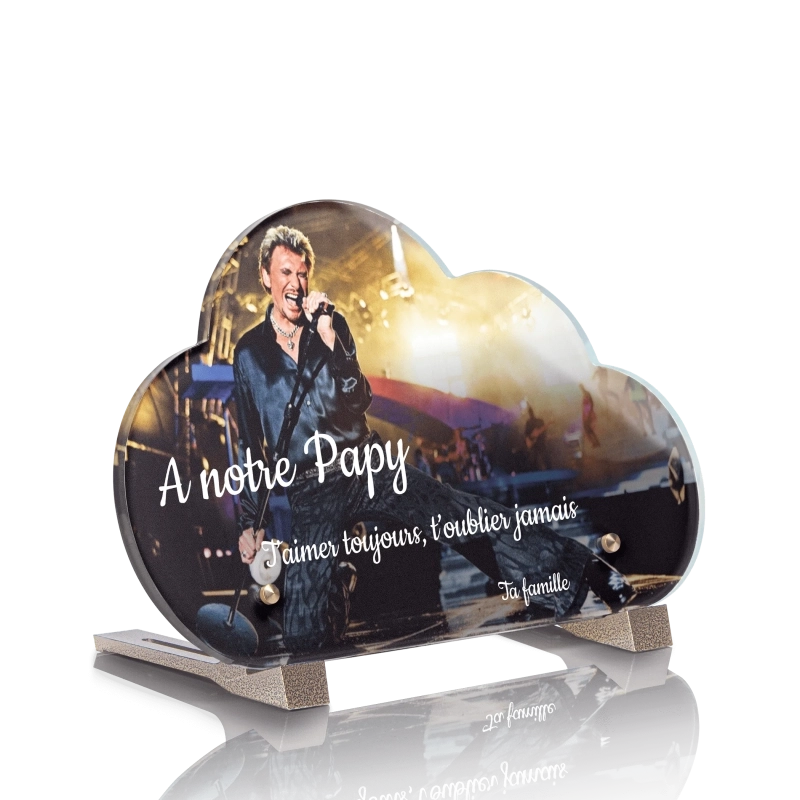 Plaque Funéraire Nuage Johnny Hallyday 3 Plaque Funéraire Nuage Johnny Hallyday 3