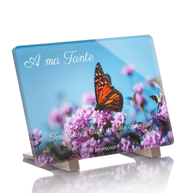 Plaque Funéraire Papillons 2 Plaque Funéraire Papillons 2