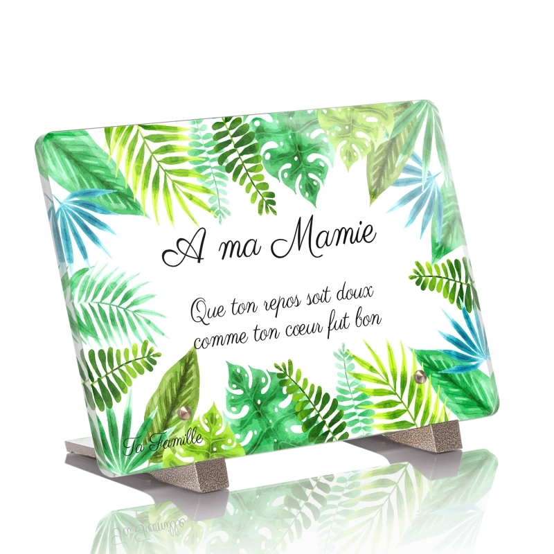 Plaque Tombale Cadre Tropical Plaque Tombale Cadre Tropical