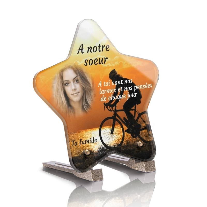 Plaque Funéraire Etoile Vélo Plaque Funéraire Etoile Vélo
