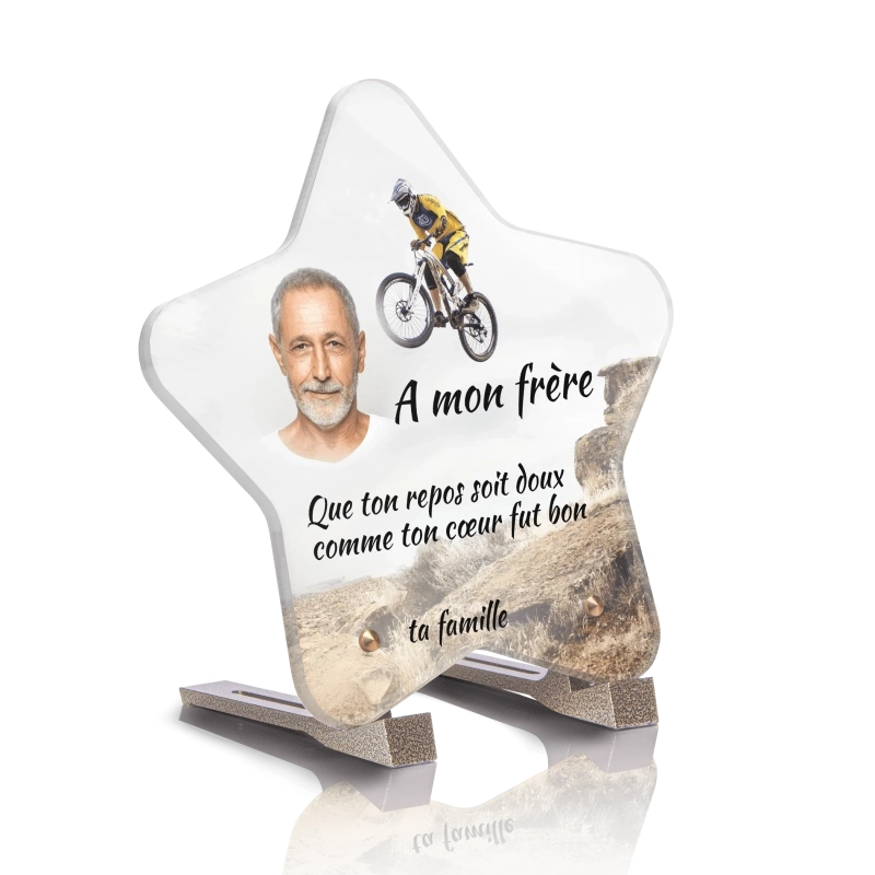 Plaque Funéraire Etoile BMX