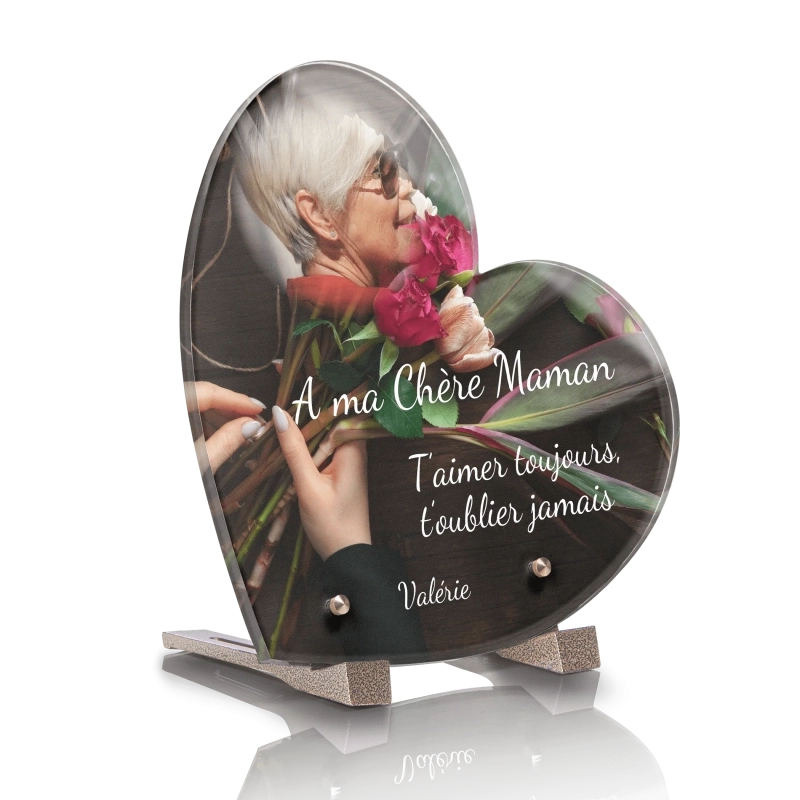Plaque Funéraire Coeur Fleuriste Plaque Funéraire Coeur Fleuriste