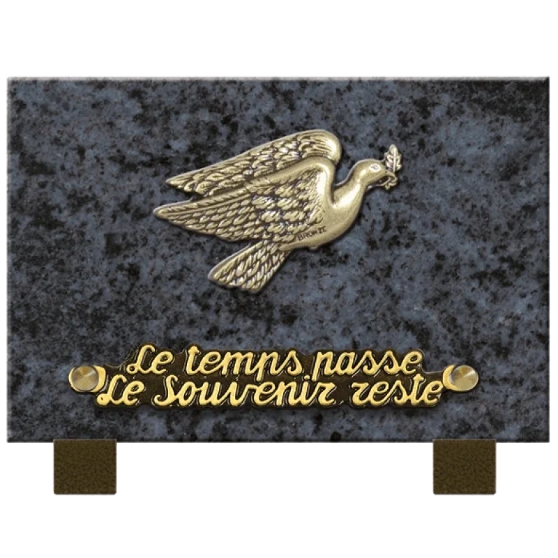 Plaque funéraire granit Colombes 18x12 cm (petit) Plaque funéraire granit Colombes 18x12 cm (petit)