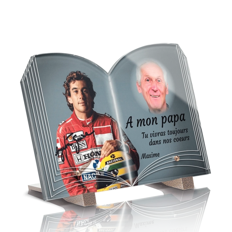Plaque Décès Livre Ayrton Senna Plaque Décès Livre Ayrton Senna