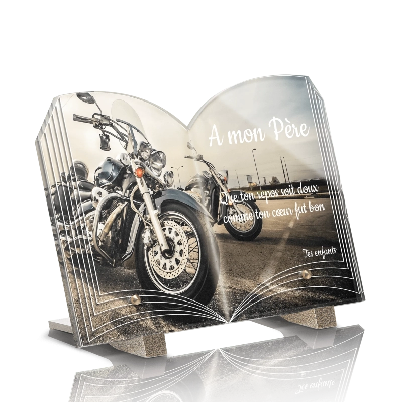 Plaque Funéraire Livre Moto 4 Plaque Funéraire Livre Moto 4