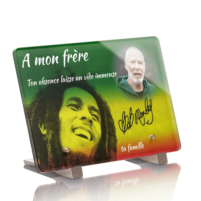Plaque Funéraire Bob Marley