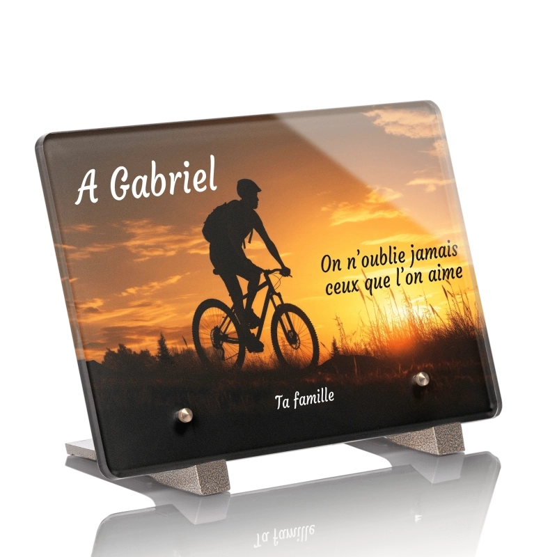 Plaque Funéraire Vélo VTT Plaque Funéraire Vélo VTT