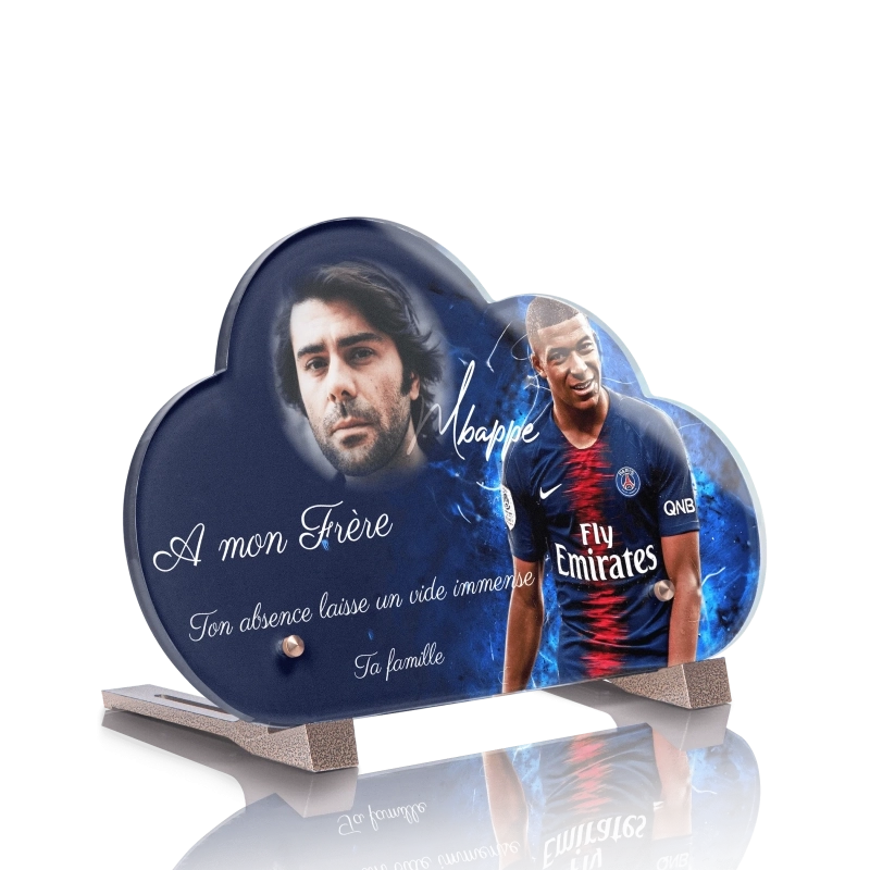 Plaque Funéraire Nuage Kylian Mbappé