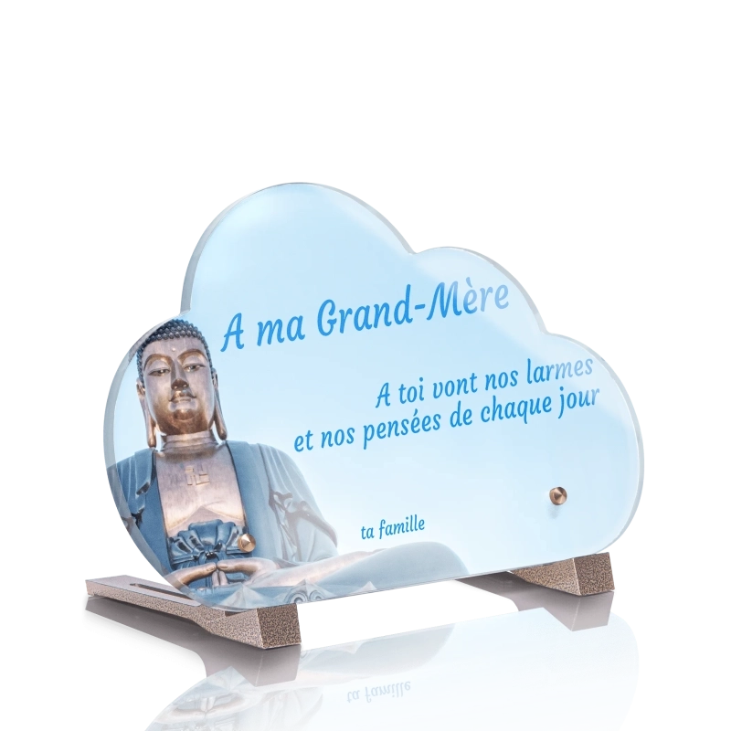 Plaque Funéraire Nuage Bouddha Plaque Funéraire Nuage Bouddha