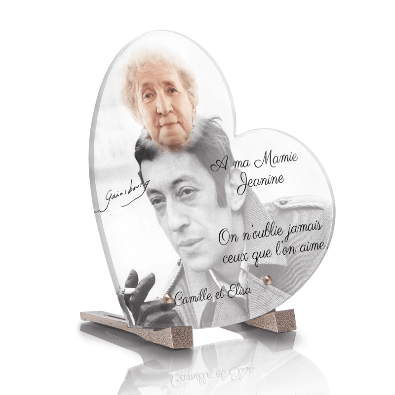 Plaque Funéraire Coeur Serge Gainsbourg