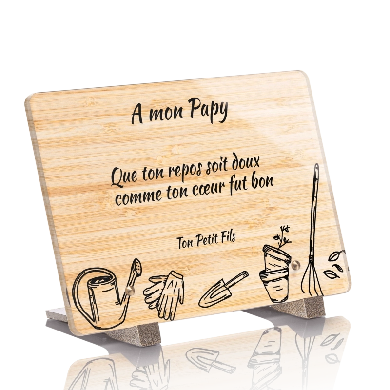 Plaque Funéraire Bois Bamboo Jardinage Plaque Funéraire Bois Bamboo Jardinage