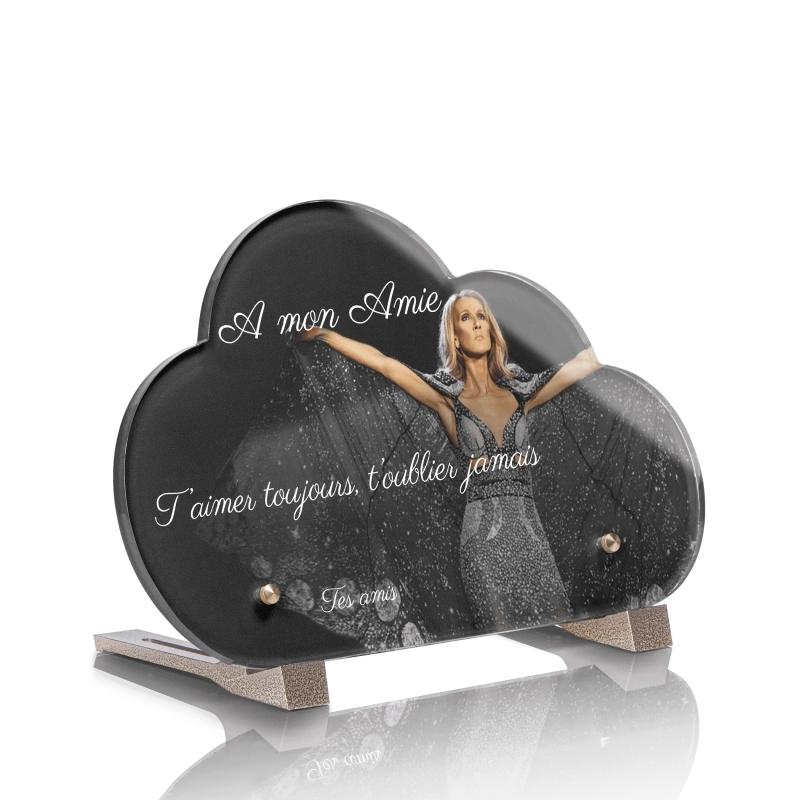 Plaque Cimetière Nuage Céline Dion