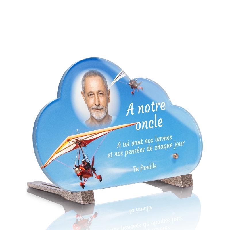 Plaque Funéraire Nuage ULM Plaque Funéraire Nuage ULM