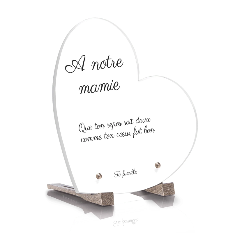 Plaque Funéraire Coeur Fond Blanc Plaque Funéraire Coeur Fond Blanc