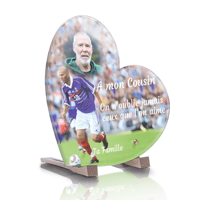 Plaque Tombale Zidane Coeur Plaque Tombale Zidane Coeur