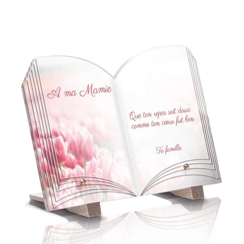 Plaque Funéraire Livre Fleurs Plaque Funéraire Livre Fleurs