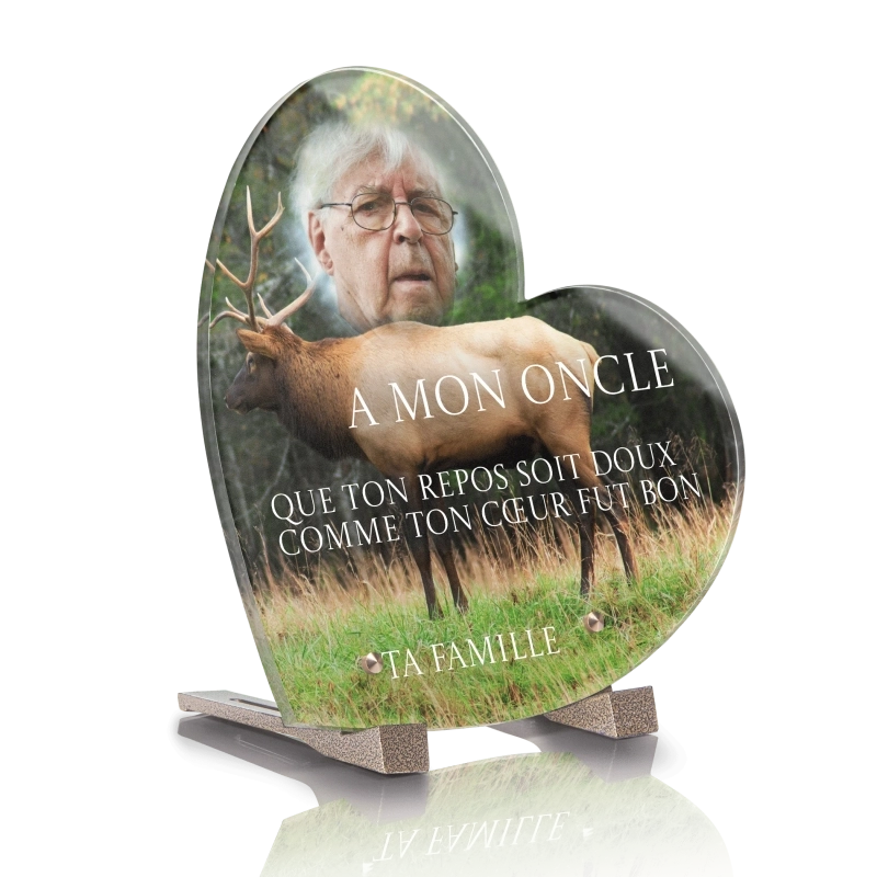 Plaque Funéraire Coeur Forêt Plaque Funéraire Coeur Forêt