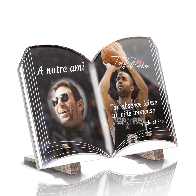 Plaque Funéraire Livre Tony Parker