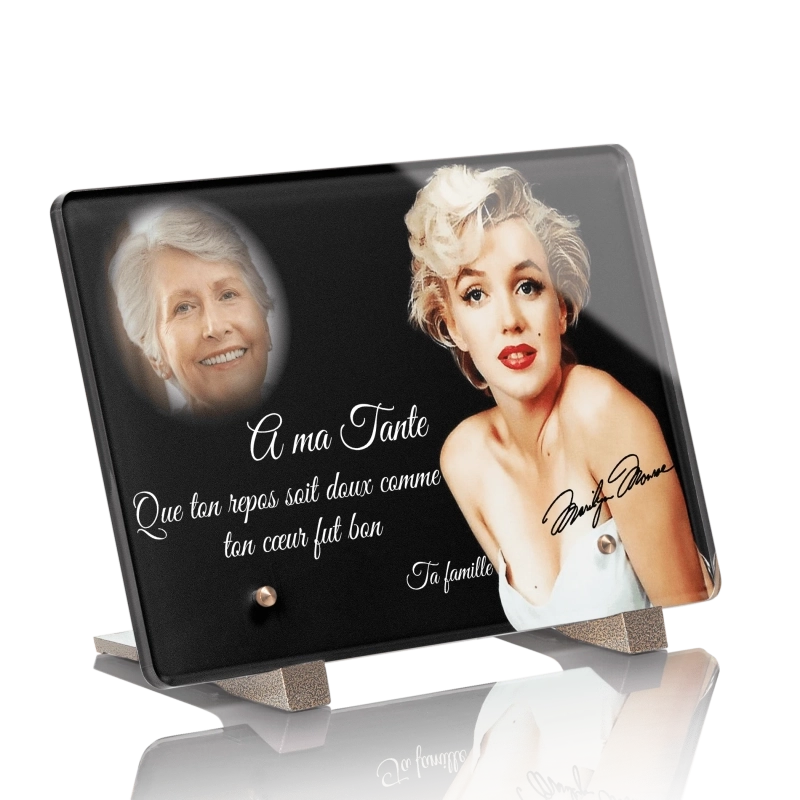Plaque Funéraire Marilyn Monroe