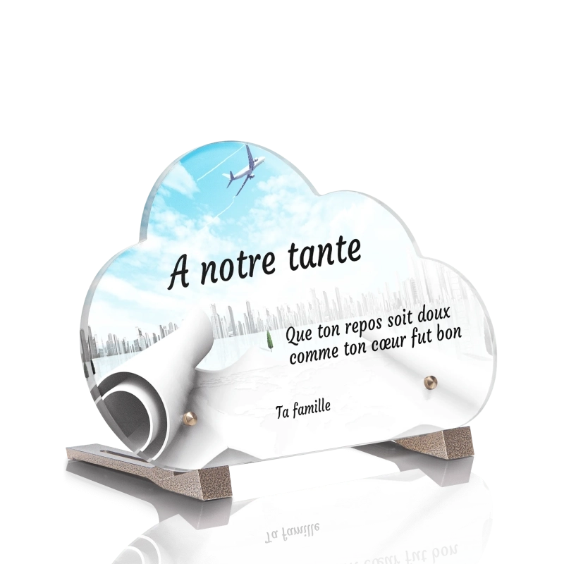 Plaque Funéraire Nuage Voyage Plaque Funéraire Nuage Voyage