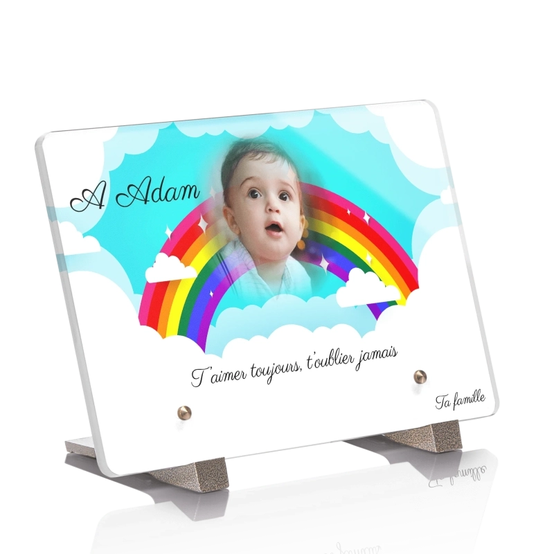 Plaque Funéraire Enfant Arc en Ciel Plaque Funéraire Enfant Arc en Ciel