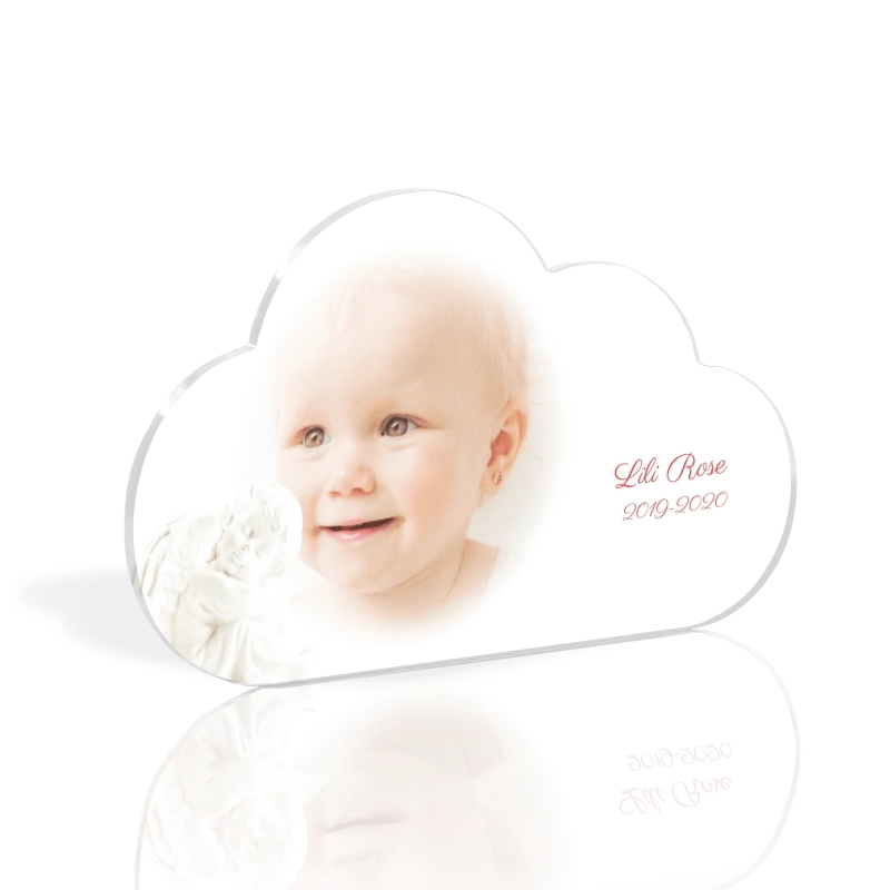 Médaillon Funéraire Nuage Bébé Ange