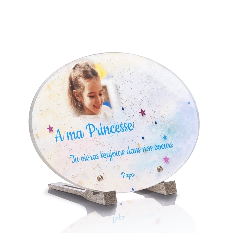 Plaque Funéraire Ovale Enfant Étoiles Plaque Funéraire Ovale Enfant Étoiles