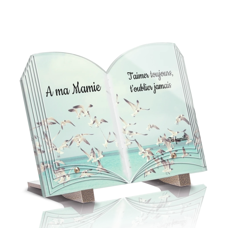Plaque Funéraire Livre Mouette Plaque Funéraire Livre Mouette