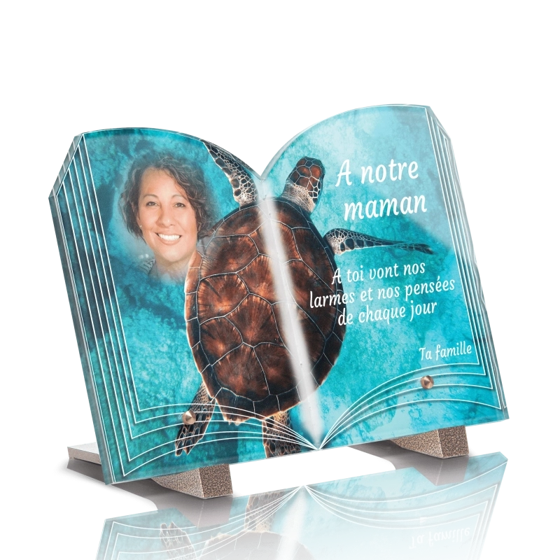 Plaque Décès Livre Tortue