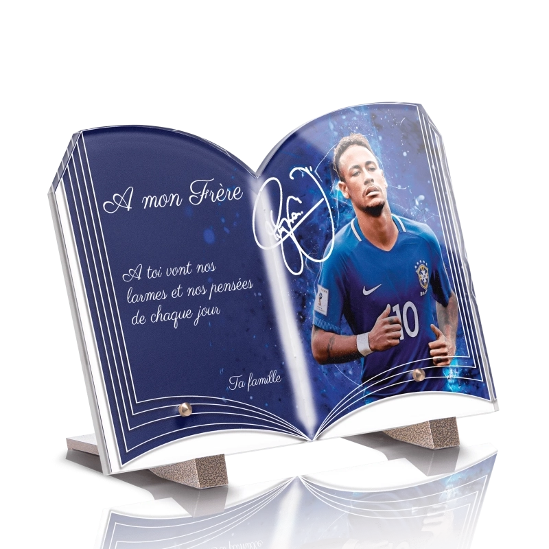 Plaque Funéraire Livre Neymar