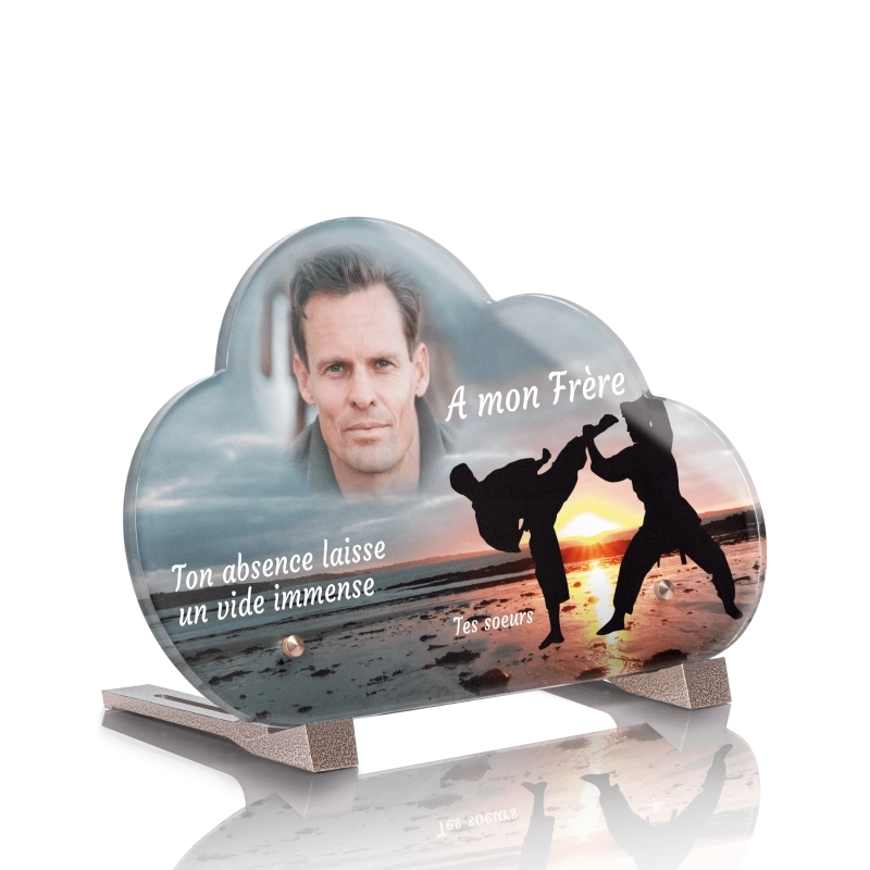 Plaque pour tombe Nuage Sport de Combat Plaque pour tombe Nuage Sport de Combat