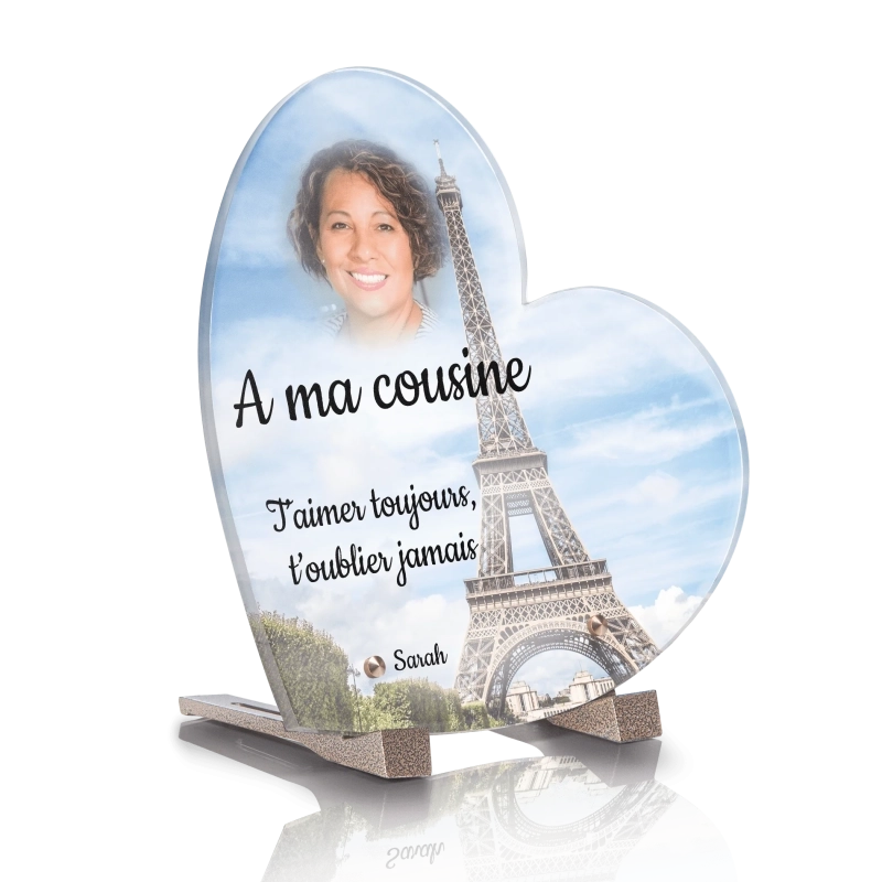 Plaque Funéraire Coeur Paris