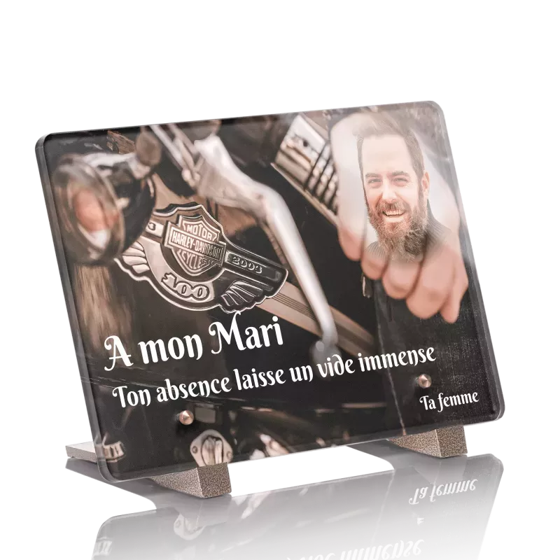 Plaque Funéraire Moto 5 Plaque Funéraire Moto 5