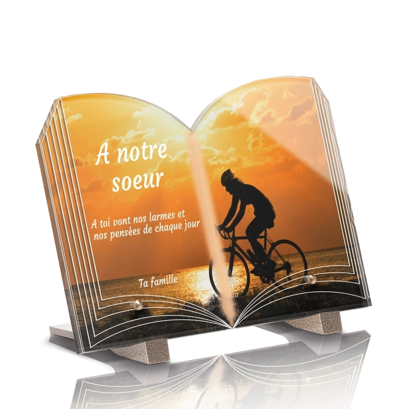 Plaque Funéraire Livre Vélo Plaque Funéraire Livre Vélo