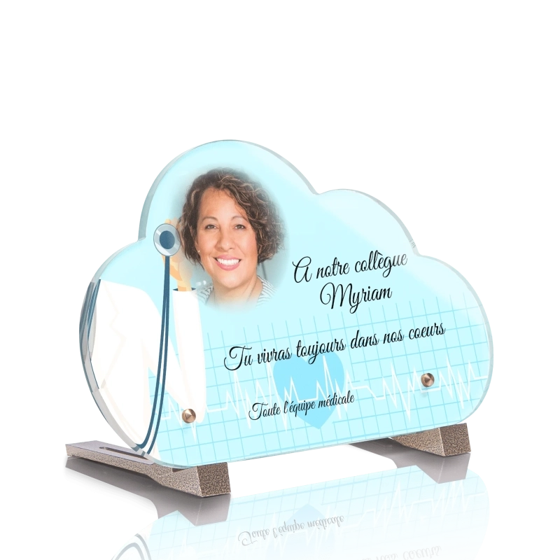 Plaque Funéraire Nuage Infirmier Plaque Funéraire Nuage Infirmier