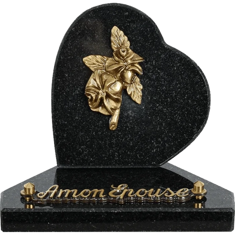 Plaque funéraire granit Coeur Roses 12x12 cm (petit) Plaque funéraire granit Coeur Roses 12x12 cm (petit)